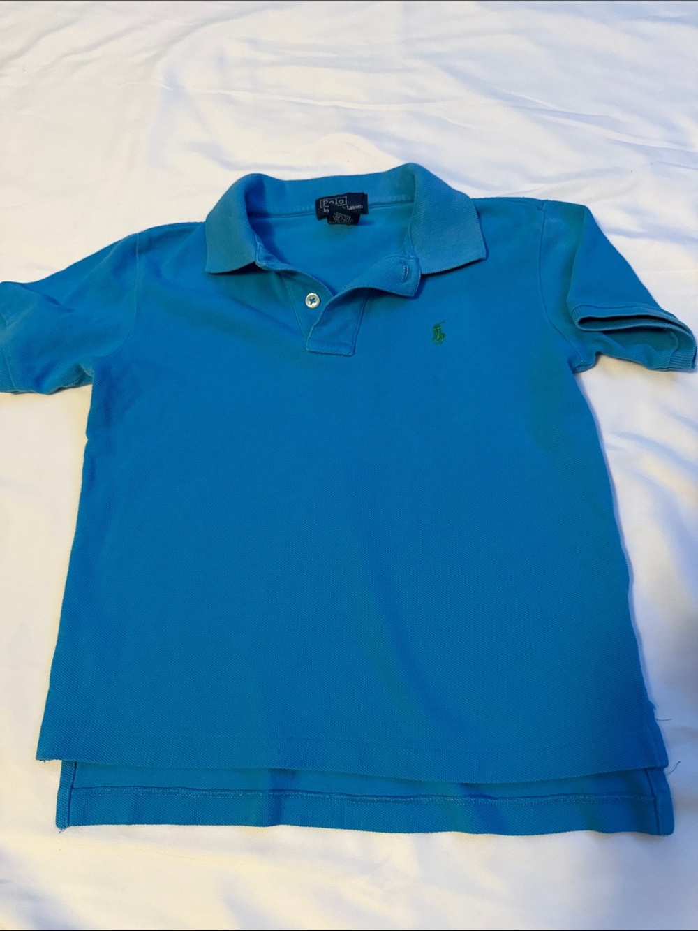 Polo by Ralph Lauren Boys' Teal Blue Short-Sleeve Polo. BUNDLE FOR DISCOUNT